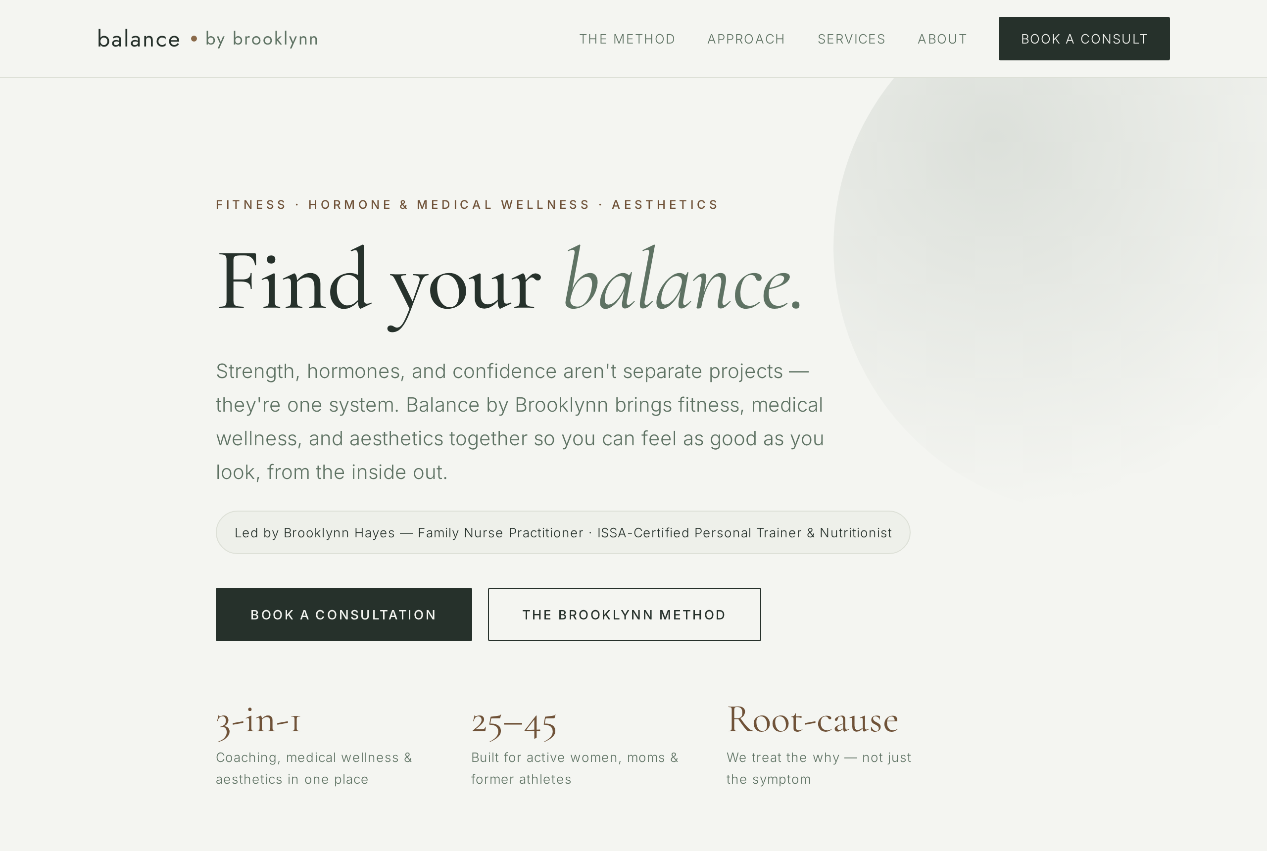 Balance by Brooklynn website
