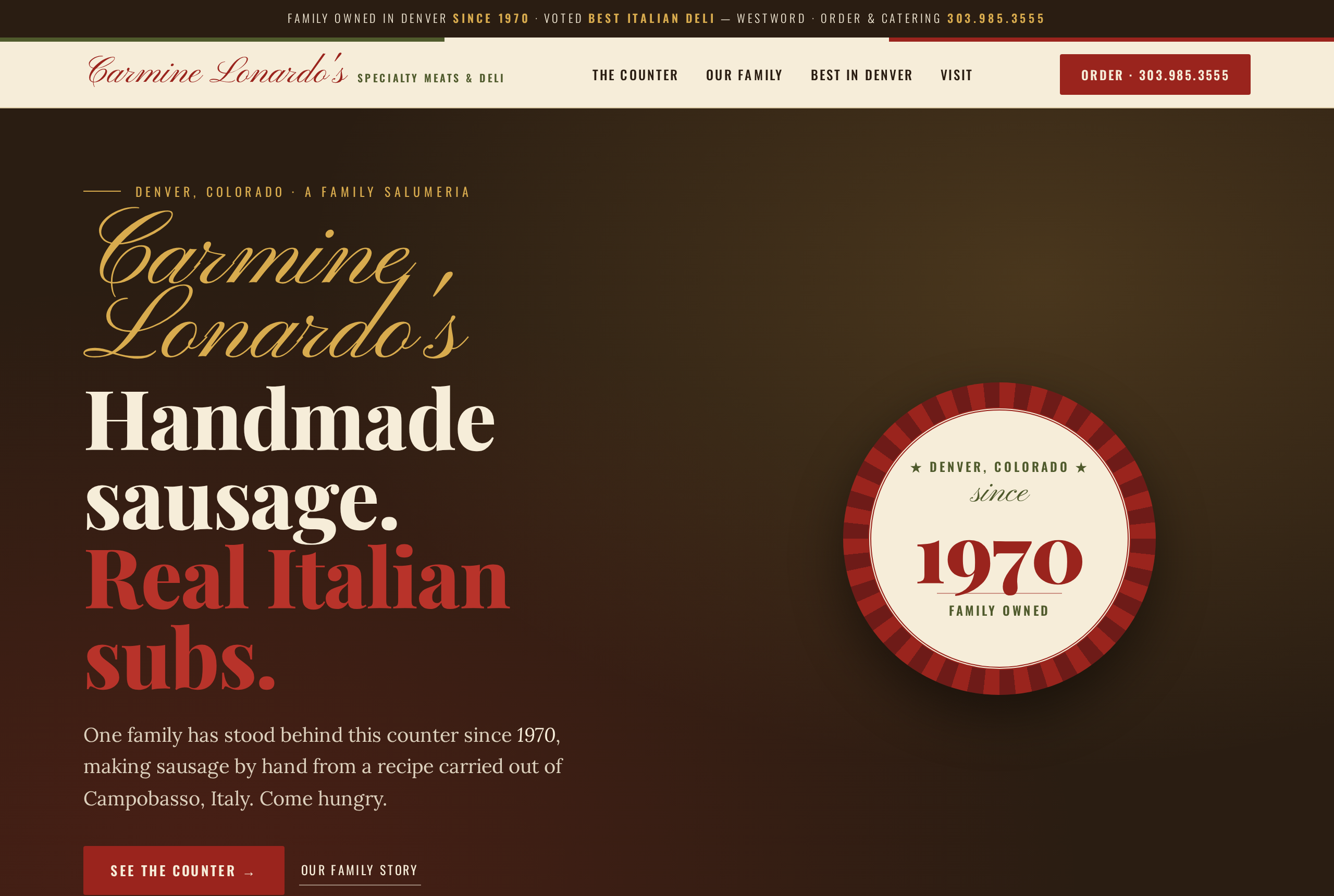 Carmine Lonardo's website concept